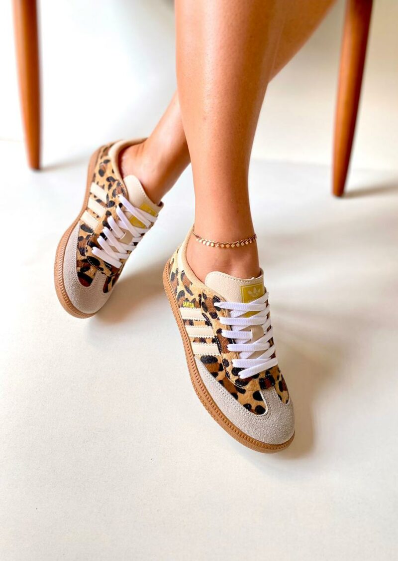 Tênis Adidas Samba Onça - Luxo