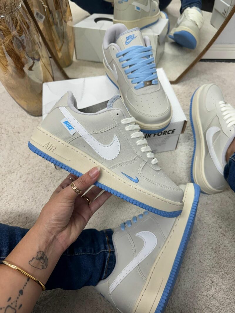 Tênis Air Force Cinza Azul - Premium